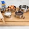 Hastings Home Hastings Home 5 Piece Stainless Steel Bowl Set with Lids 611427DPW - alternate 2